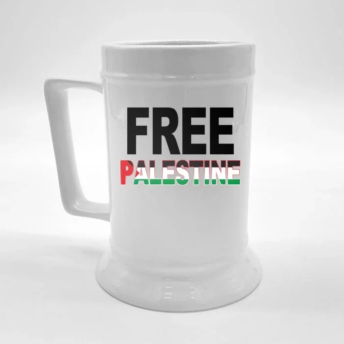 Free Palestine Flag Palestine Front & Back Beer Stein