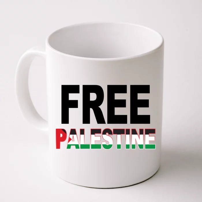 Free Palestine Flag Palestine Front & Back Coffee Mug