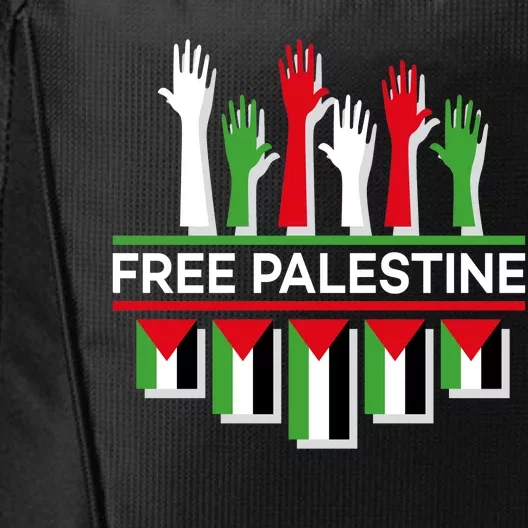 Free Palestine Hands United City Backpack