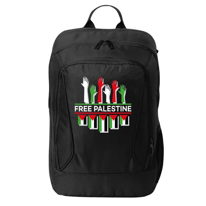 Free Palestine Hands United City Backpack