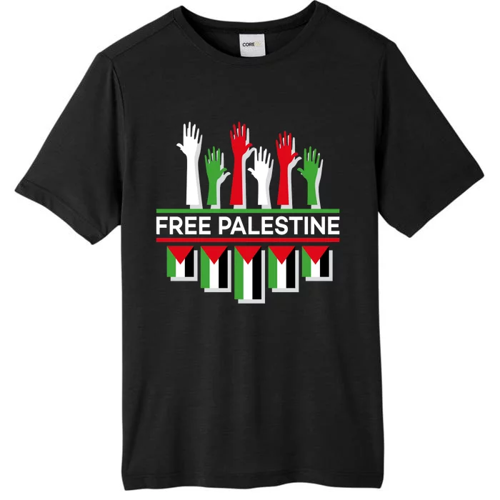 Free Palestine Hands United ChromaSoft Performance T-Shirt