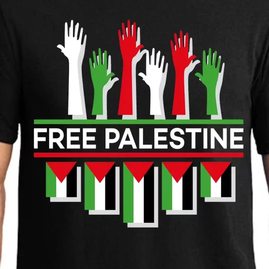 Free Palestine Hands United Pajama Set