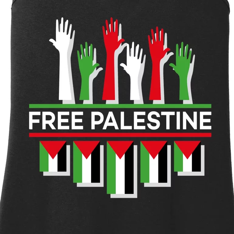 Free Palestine Hands United Ladies Essential Tank