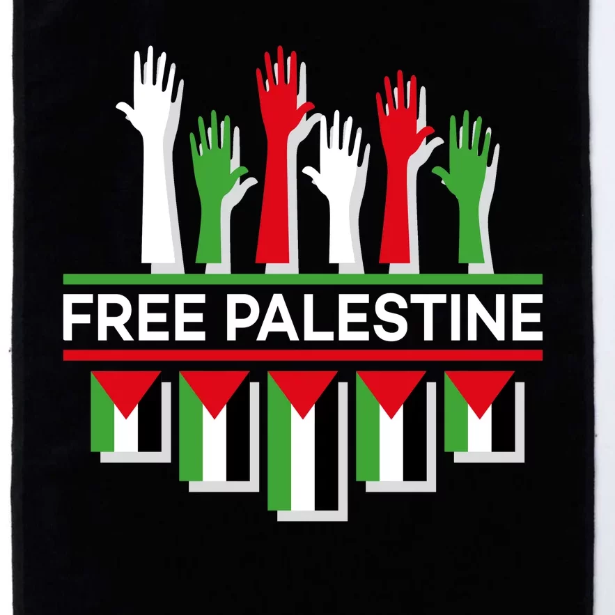 Free Palestine Hands United Platinum Collection Golf Towel