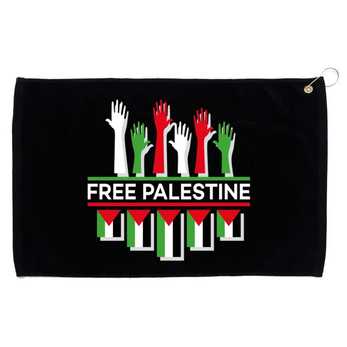 Free Palestine Hands United Grommeted Golf Towel