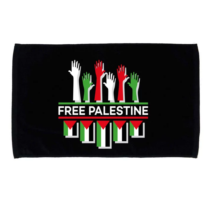 Free Palestine Hands United Microfiber Hand Towel