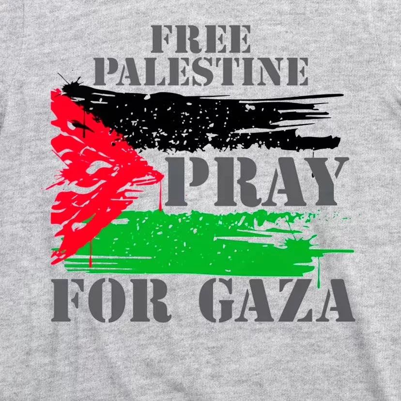 Free Palestine Pray For Gaza Palestinian Flag T-Shirt