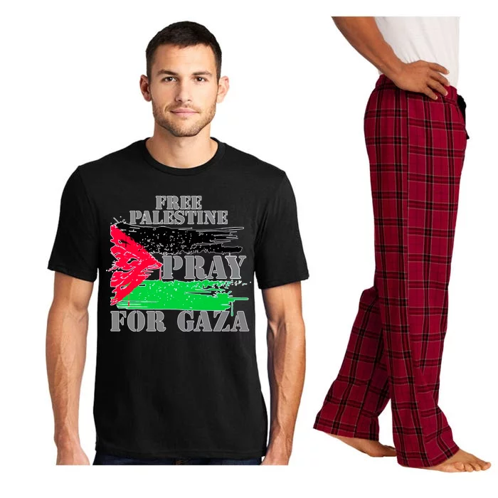 Free Palestine Pray For Gaza Palestinian Flag Pajama Set