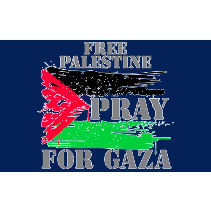 Free Palestine Pray For Gaza Palestinian Flag Bumper Sticker