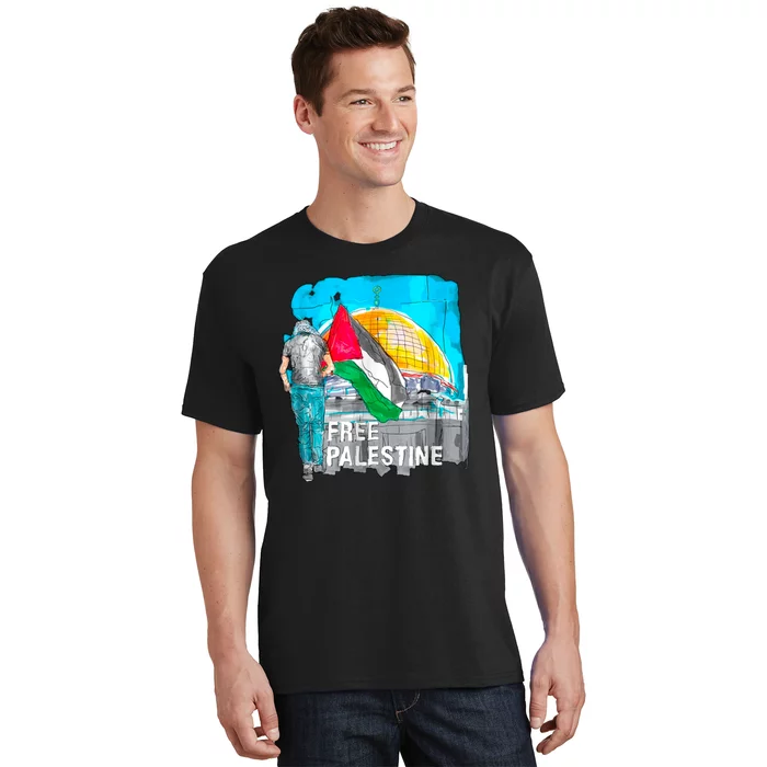 Free Palestine Save Gaza Ilustraion T-Shirt