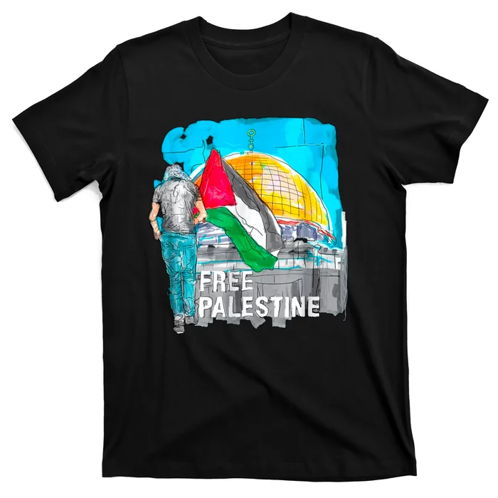 Free Palestine Save Gaza Ilustraion T-Shirt