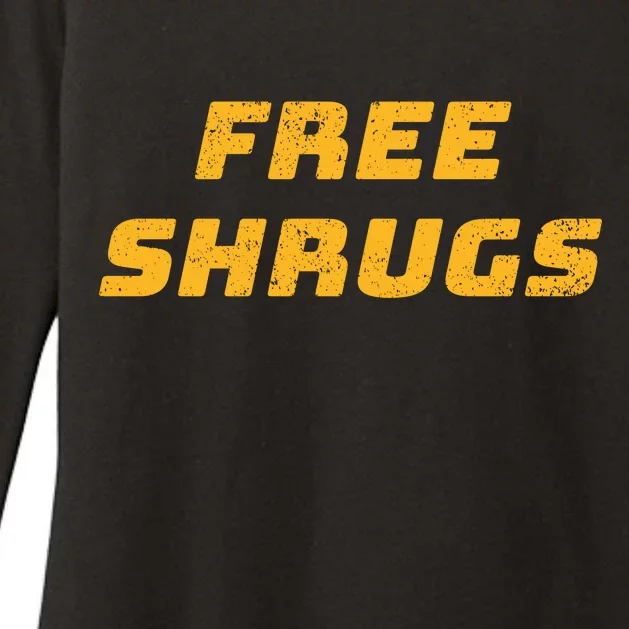 Free Shrugs Womens CVC Long Sleeve Shirt