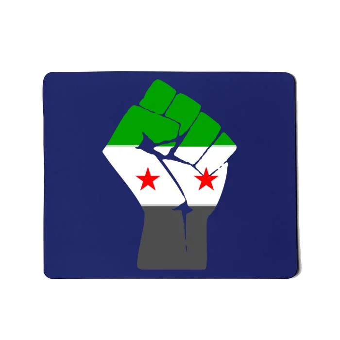 Free Syria Revolution Fist Flag Mousepad