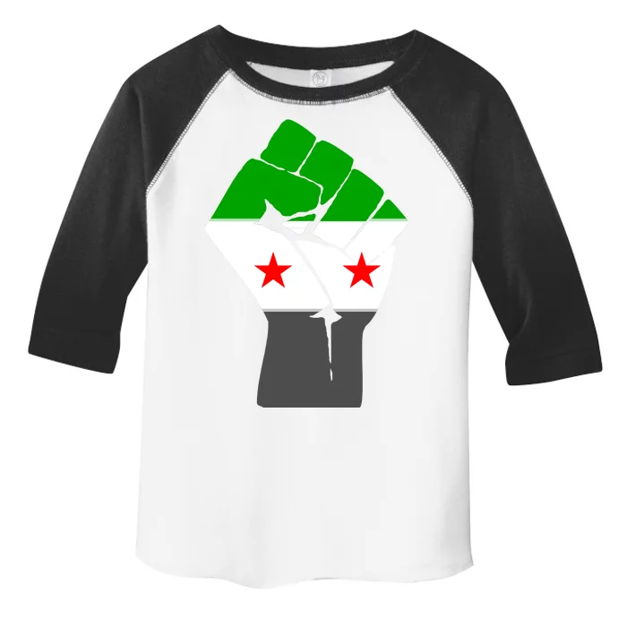 Free Syria Revolution Fist Flag Toddler Fine Jersey T-Shirt