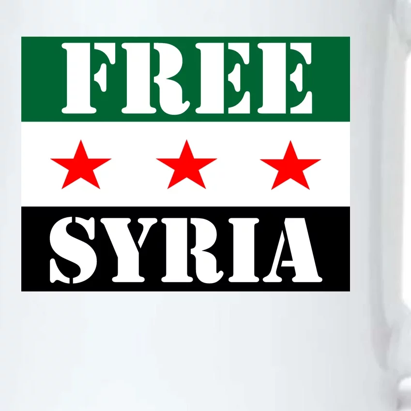 Free Syria Syrian Anti War Protest Strikes Black Color Changing Mug