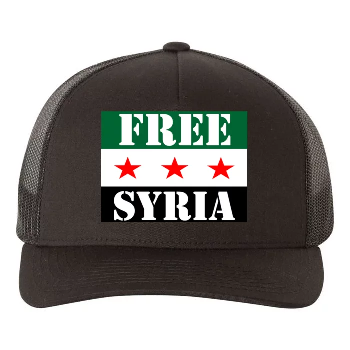 Free Syria Syrian Anti War Protest Strikes Yupoong Adult 5-Panel Trucker Hat