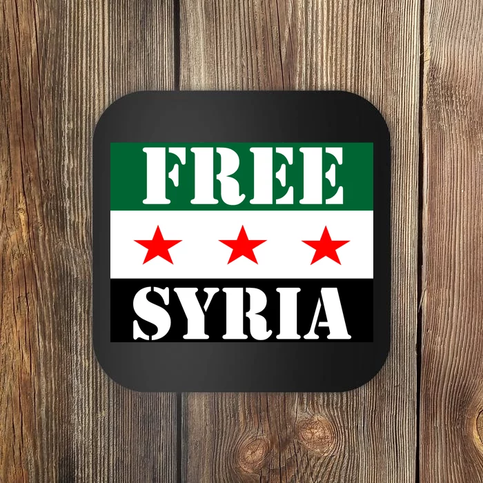 Free Syria Syrian Anti War Protest Strikes Coaster