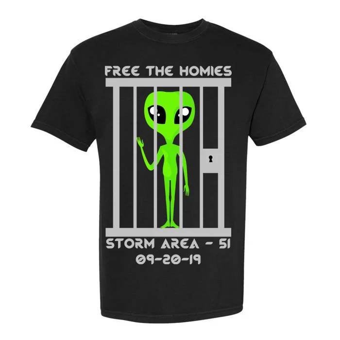 Free The Aliens Storm Area 51 Garment-Dyed Heavyweight T-Shirt