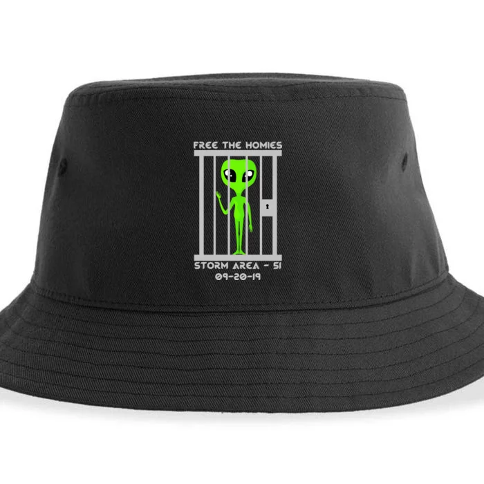 Free The Aliens Storm Area 51 Sustainable Bucket Hat