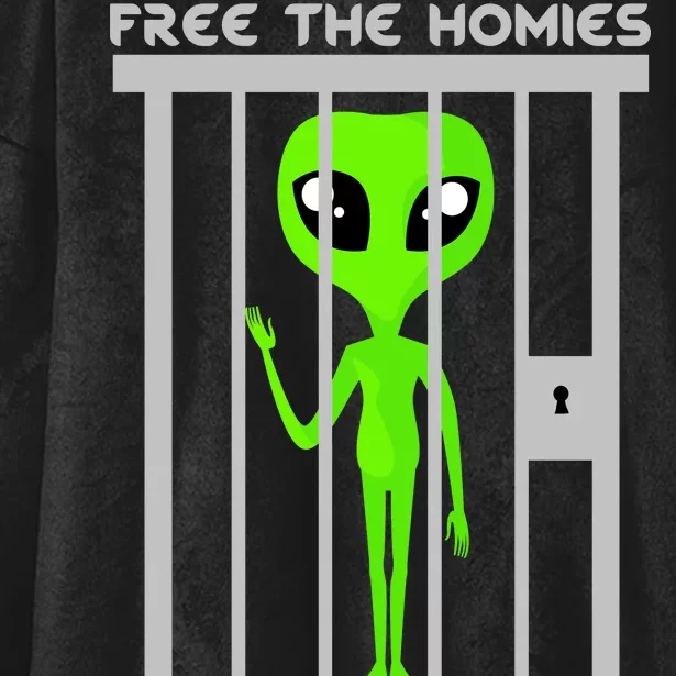 Free The Aliens Storm Area 51 Hooded Wearable Blanket