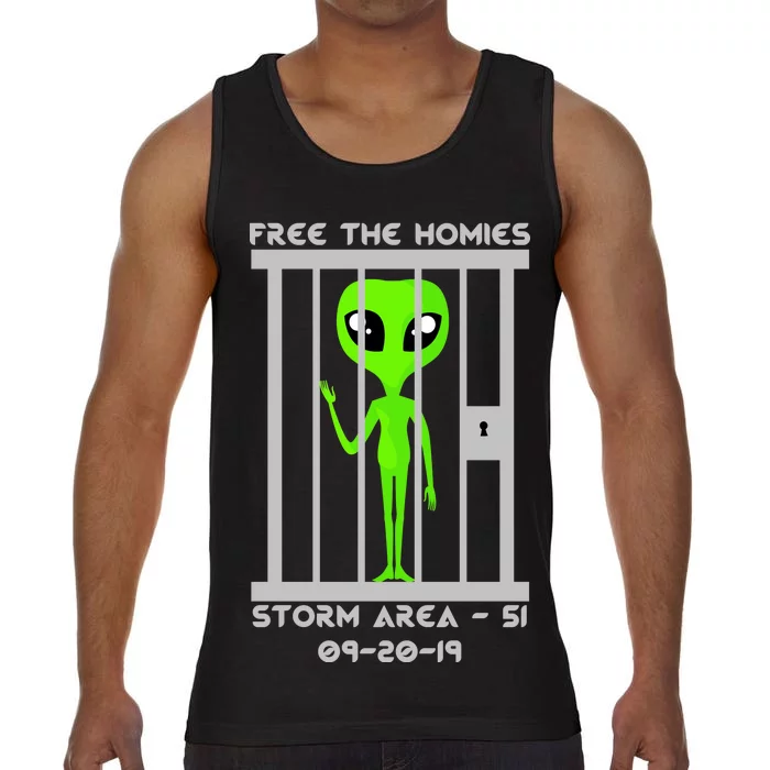 Free The Aliens Storm Area 51 Comfort Colors® Tank Top