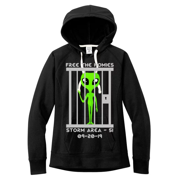 Free The Aliens Storm Area 51 Women's Fleece Hoodie