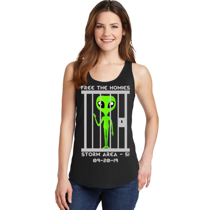 Free The Aliens Storm Area 51 Ladies Essential Tank