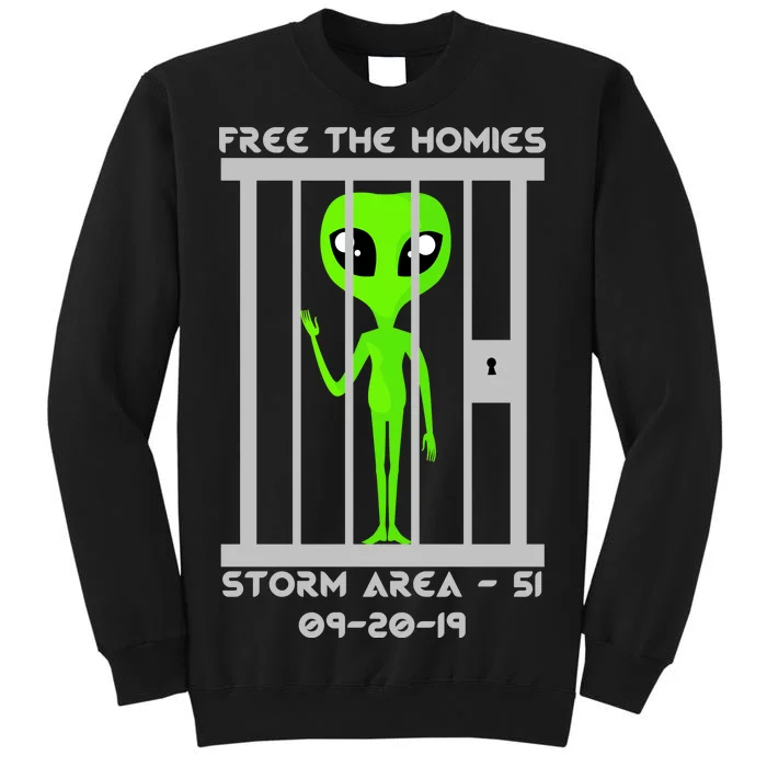 Free The Aliens Storm Area 51 Tall Sweatshirt