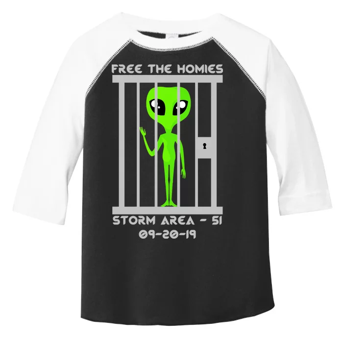 Free The Aliens Storm Area 51 Toddler Fine Jersey T-Shirt