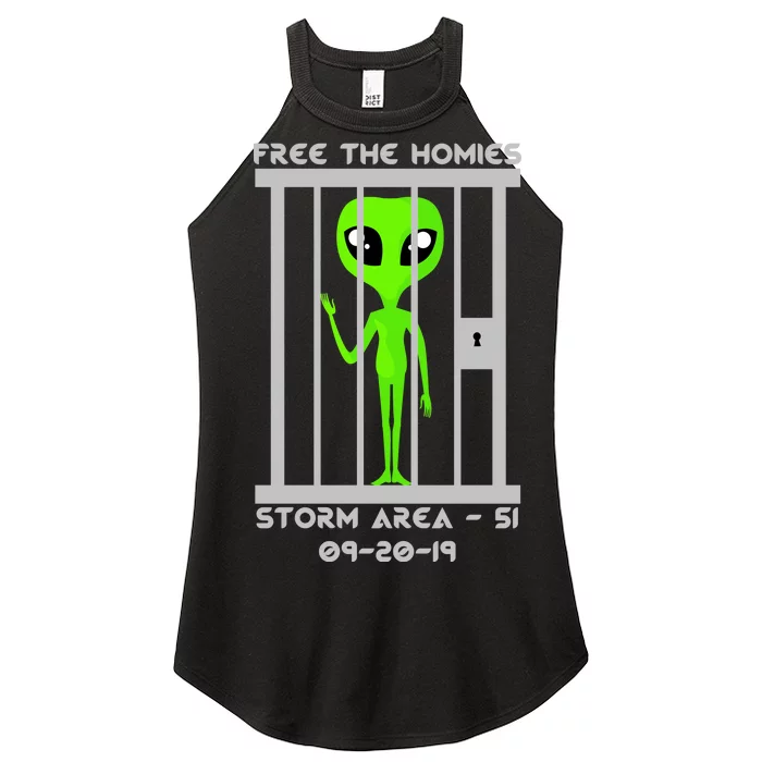 Free The Aliens Storm Area 51 Women’s Perfect Tri Rocker Tank