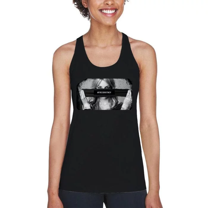 #freebritney Vintage Cover Free Britney Women's Racerback Tank