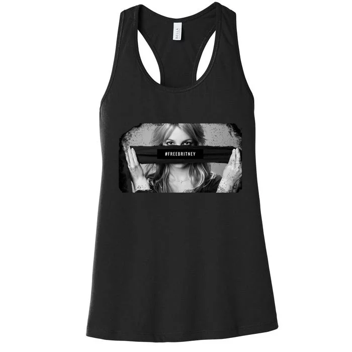 #freebritney Vintage Cover Free Britney Women's Racerback Tank