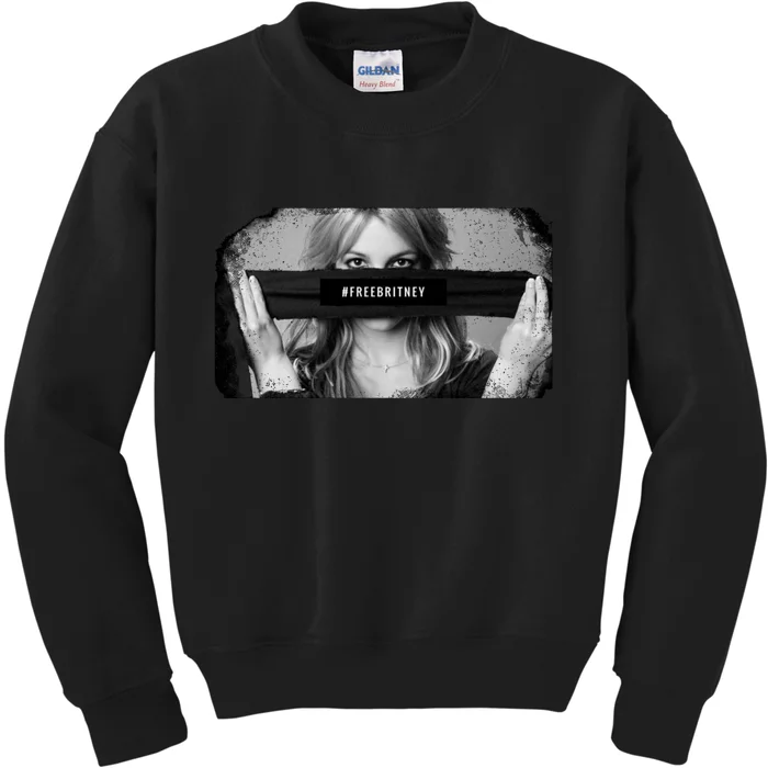 #freebritney Vintage Cover Free Britney Kids Sweatshirt