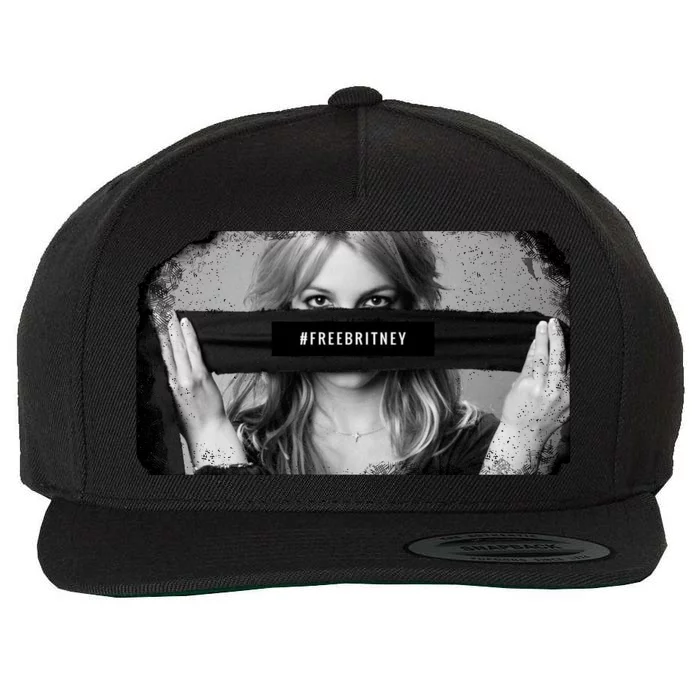 #freebritney Vintage Cover Free Britney Wool Snapback Cap