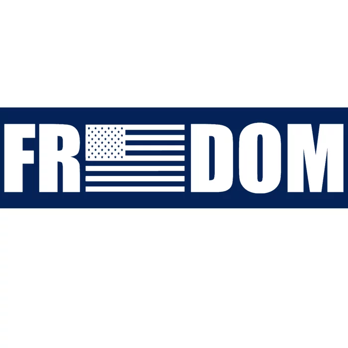 Freedom American Flag Bumper Sticker