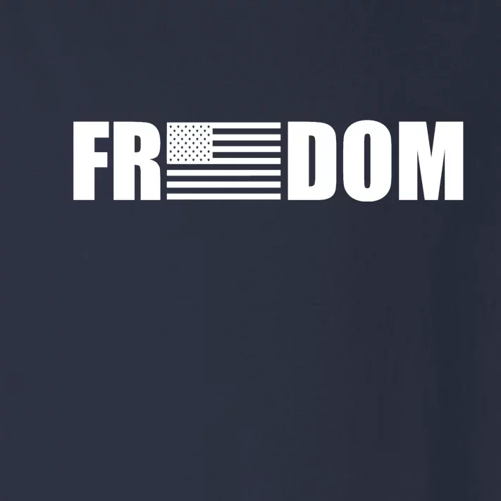 Freedom American Flag Toddler Long Sleeve Shirt