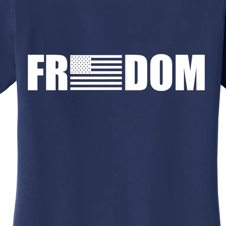 Freedom American Flag Women's T-Shirt