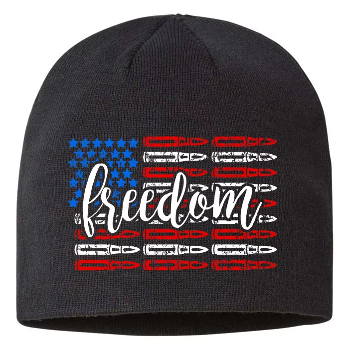 Freedom Bullet USA American Flag 8 1/2in Sustainable Knit Beanie