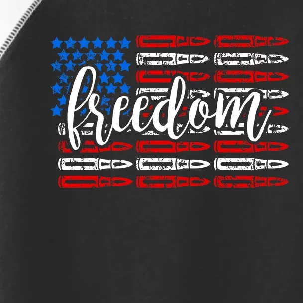 Freedom Bullet USA American Flag Toddler Fine Jersey T-Shirt