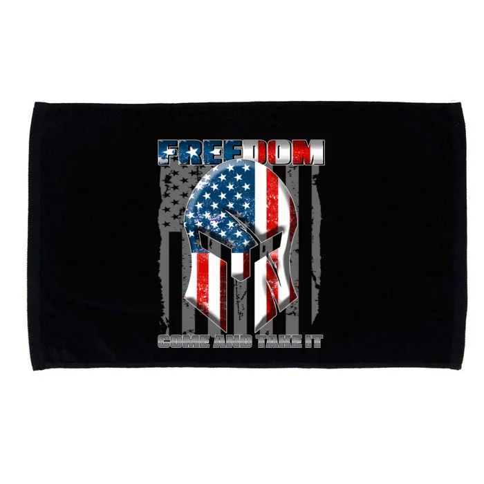 Freedom Come And Take It Gladiator US Flag Microfiber Hand Towel