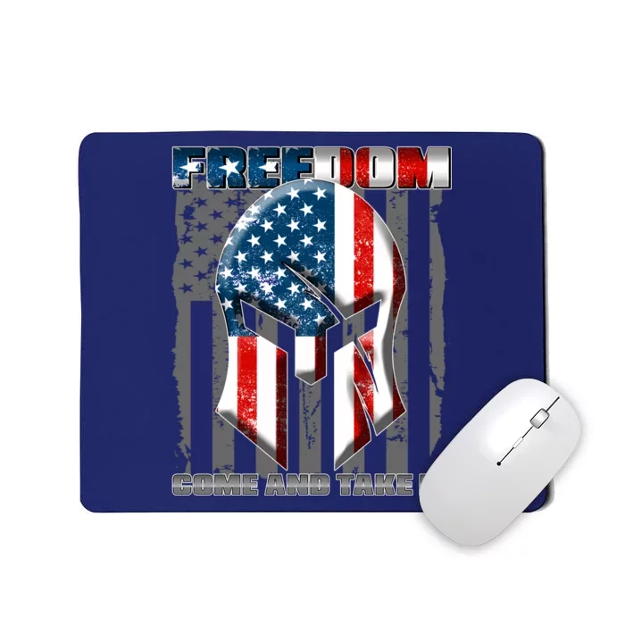 Freedom Come And Take It Gladiator US Flag Mousepad