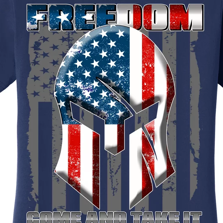 Freedom Come And Take It Gladiator US Flag Women's T-Shirt