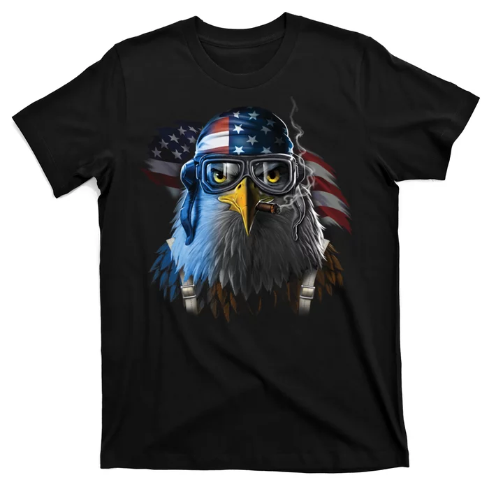 Freedom Fighter Bald American Eagle T-Shirt