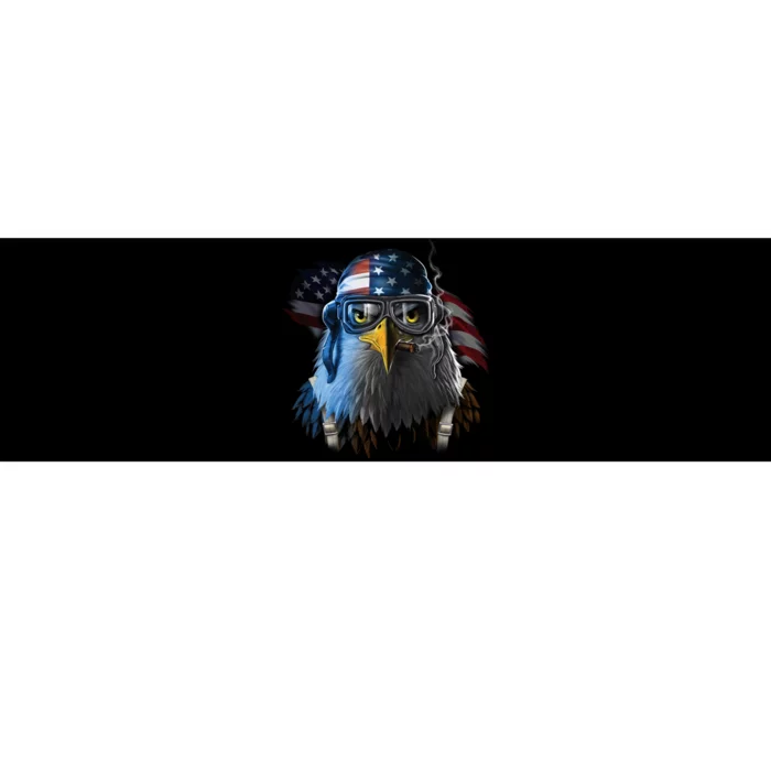 Freedom Fighter Bald American Eagle Bumper Sticker