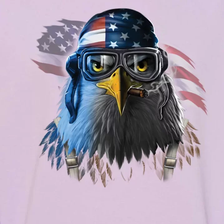 Freedom Fighter Bald American Eagle Garment-Dyed Sweatshirt