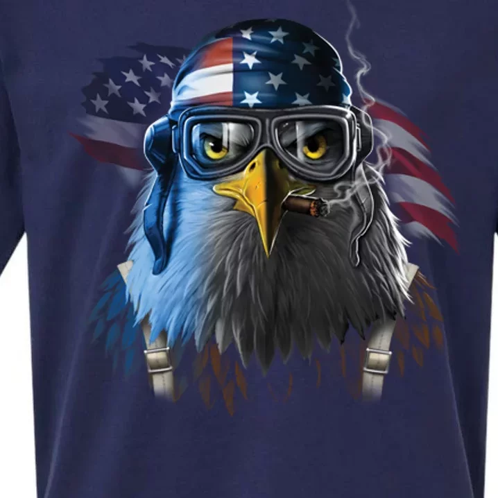 Freedom Fighter Bald American Eagle Sueded Cloud Jersey T-Shirt