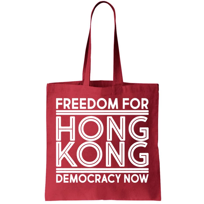 Freedom For Hong Kong Democracy Now Tote Bag