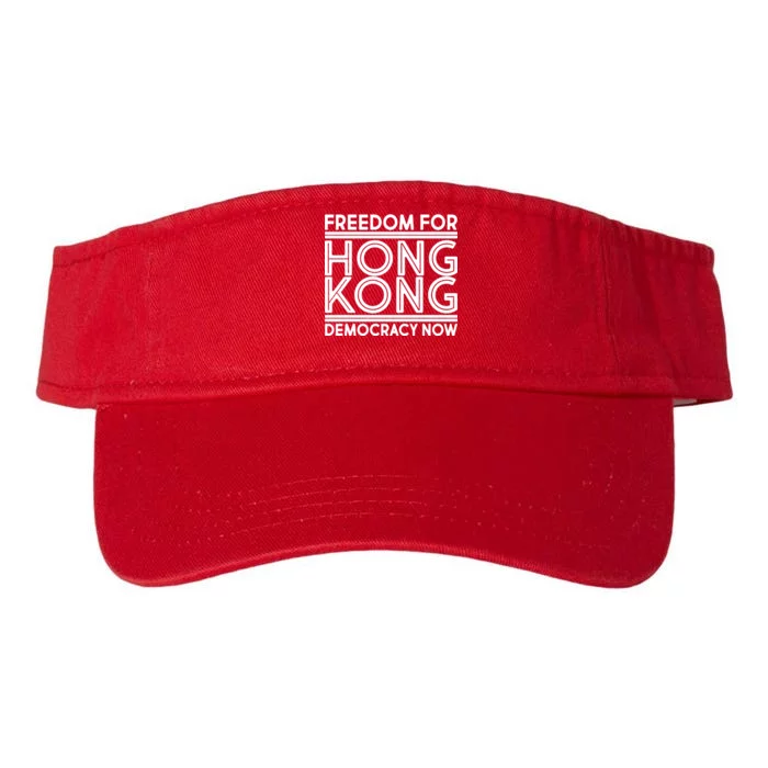 Freedom For Hong Kong Democracy Now Valucap Bio-Washed Visor