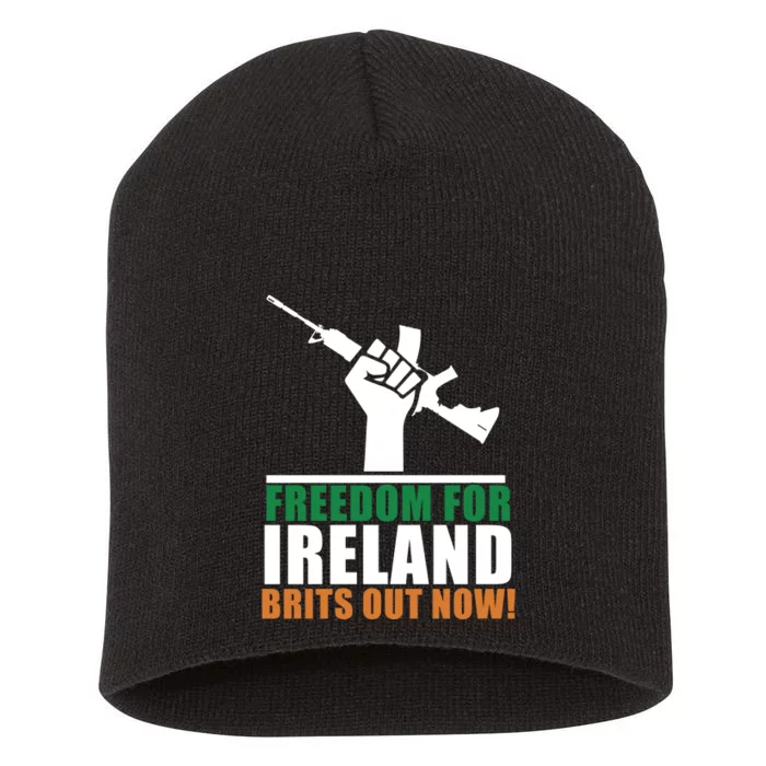 Freedom For Ireland Brits Out Now Short Acrylic Beanie