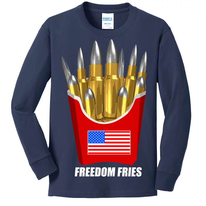 Freedom Fries Kids Long Sleeve Shirt